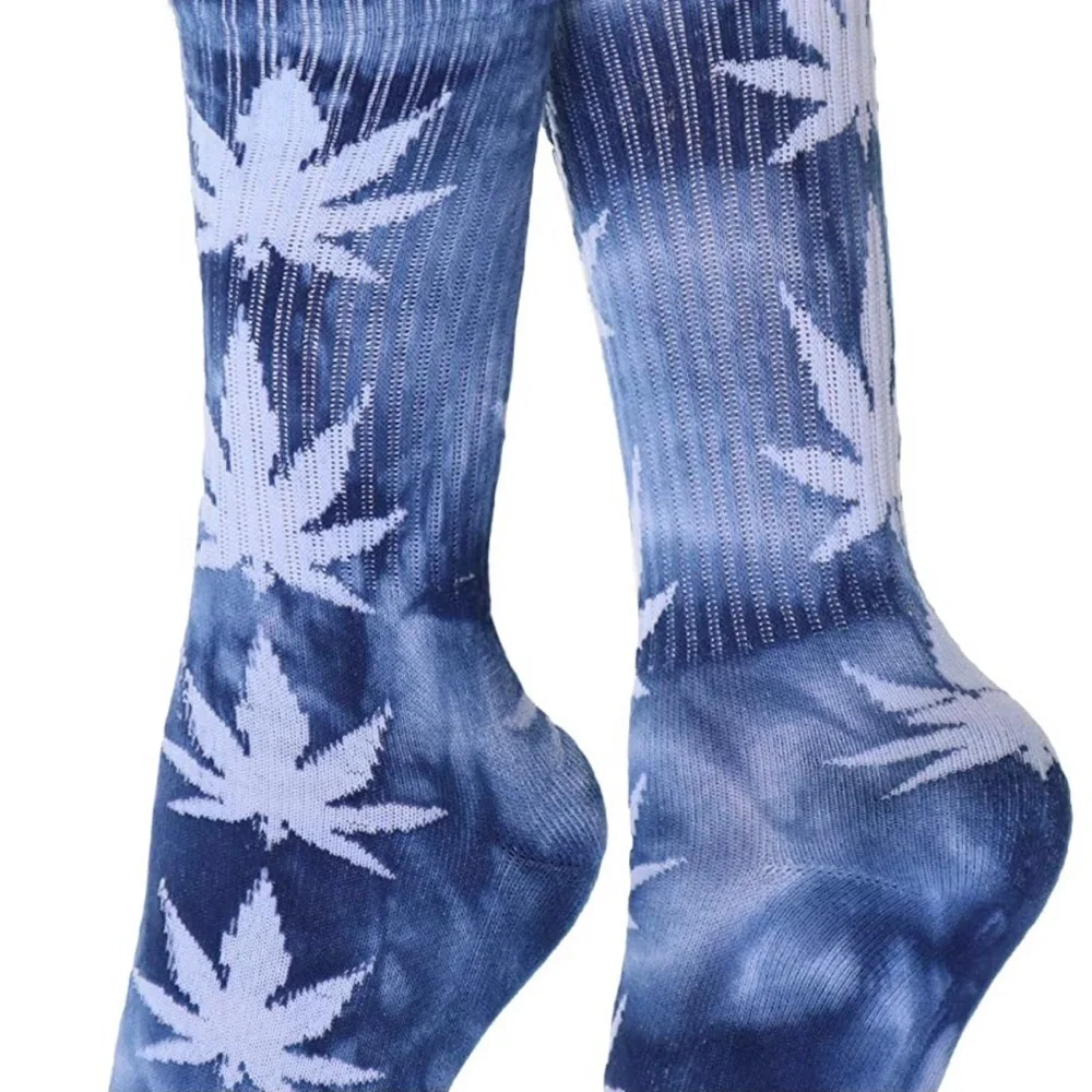 Weed Tie Dye Crew Socks 3 Pack Marijuana Leaf NWT